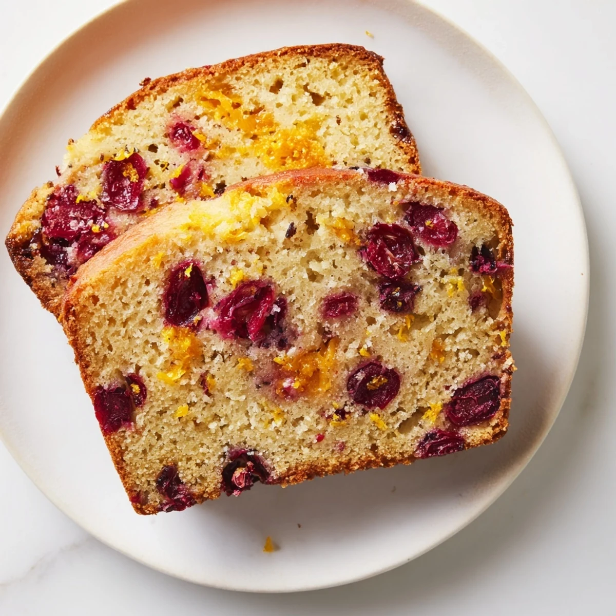 Warm, homemade Seasonal Cranberry and Orange Bread, with a tender crumb and inviting orange aroma.