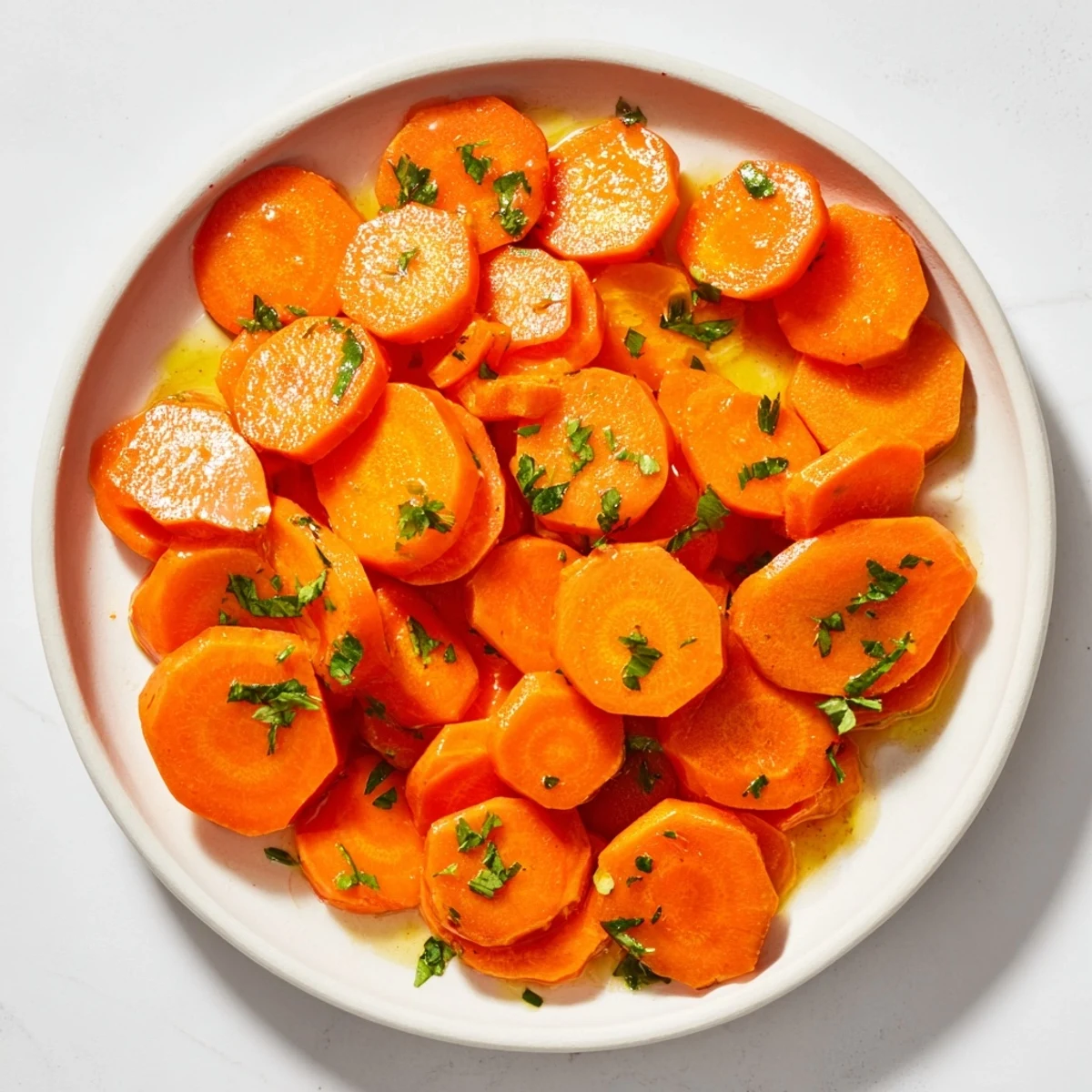 Shiny, golden honey-glazed carrots, a classic American side dish, ready to savor.