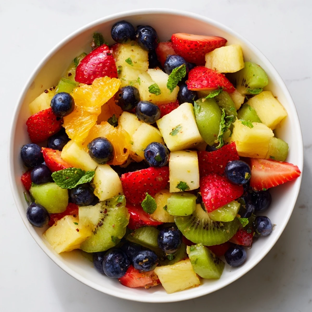 Refreshing Fruit Salad Honey Lime