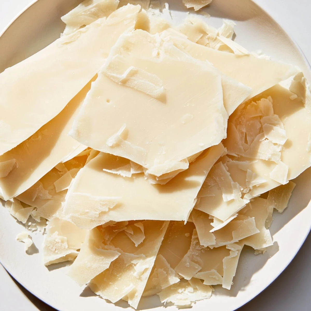 Crisp white chocolate 'ice sheets' with sharp parmesan shards create the Arctic Tundra's dramatic visual.