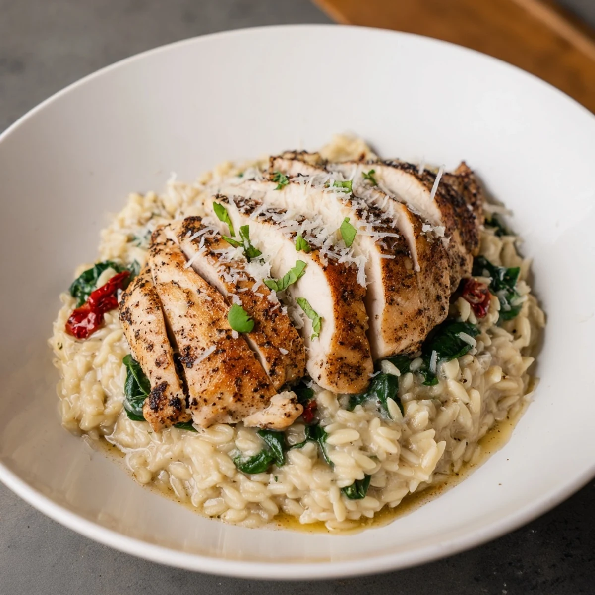 Imagine this: steaming Marry Me Chicken Orzo, with perfectly cooked chicken and a luscious sauce.