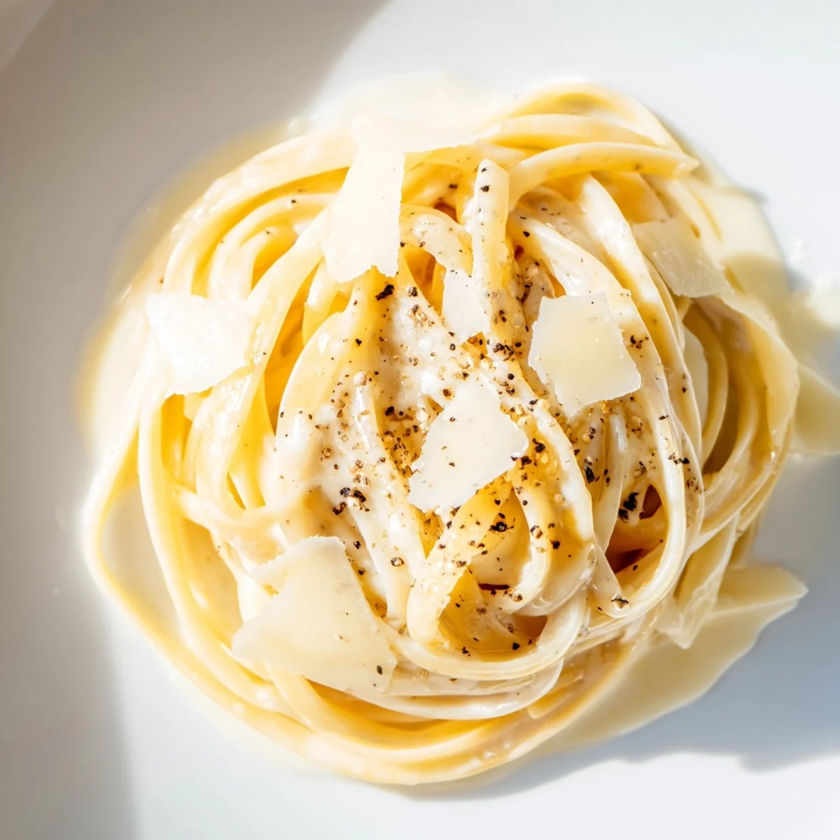 Tossed and creamy Lazy Girl Three-Ingredient Pasta, perfect for a quick and satisfying dinner.