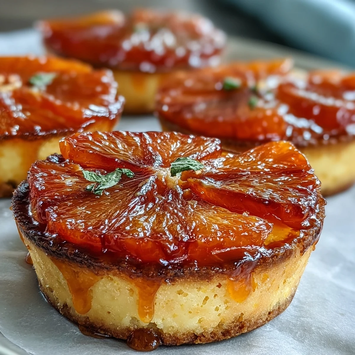 The crisp, golden tart shell cradles smooth custard, topped with vibrant citrus rounds for a tangy bite.  