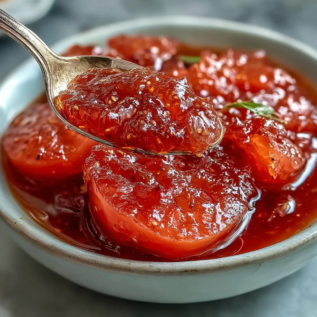 Thick, homemade guava preserves bubbling in a stainless steel pot during cooking.