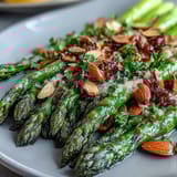 Lemon Butter Asparagus Almonds