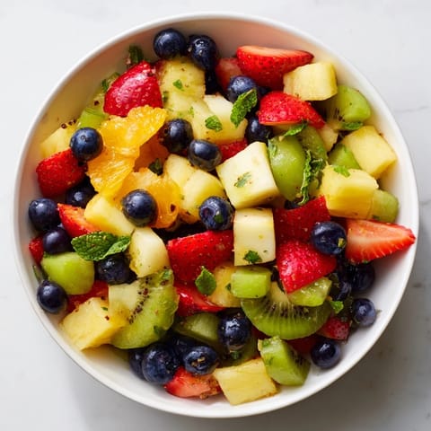Refreshing Fruit Salad Honey Lime