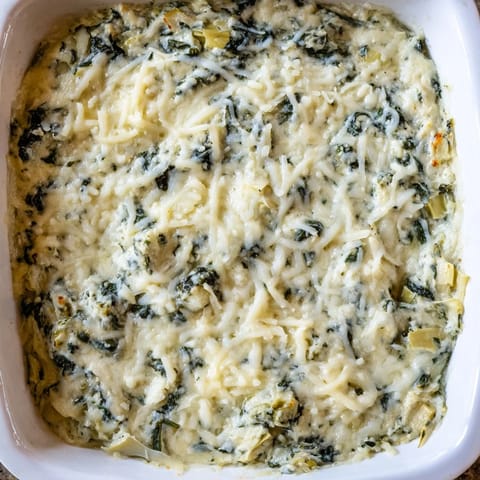 Cheesy Spinach Artichoke Dip
