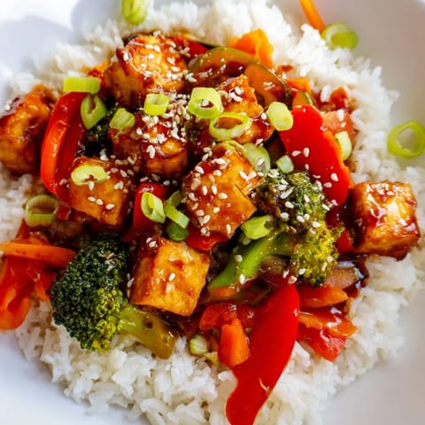 Honey Garlic Tofu Bowls