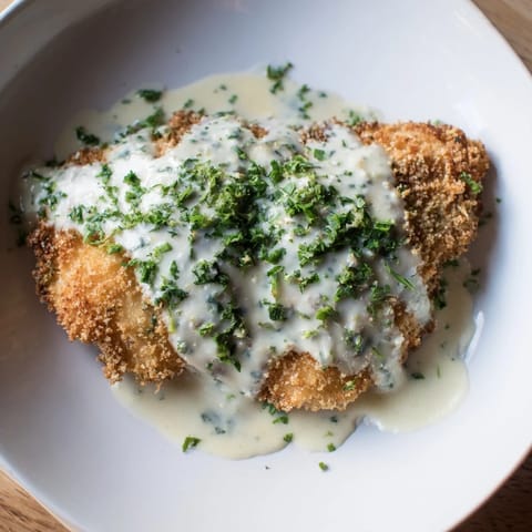 Crispy Chicken Garlic Cream