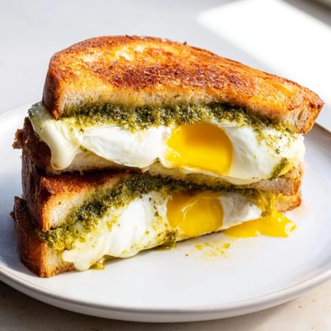 Pesto Egg Grilled Cheese