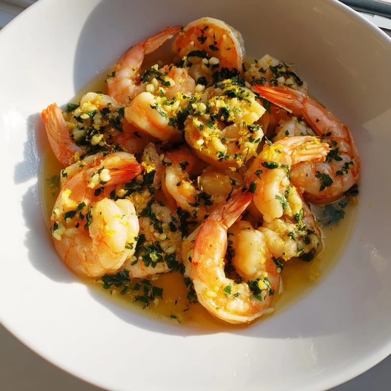 Picture the vibrant 15-Minute Garlic Shrimp Scampi, a pescatarian delight served atop fresh pasta.