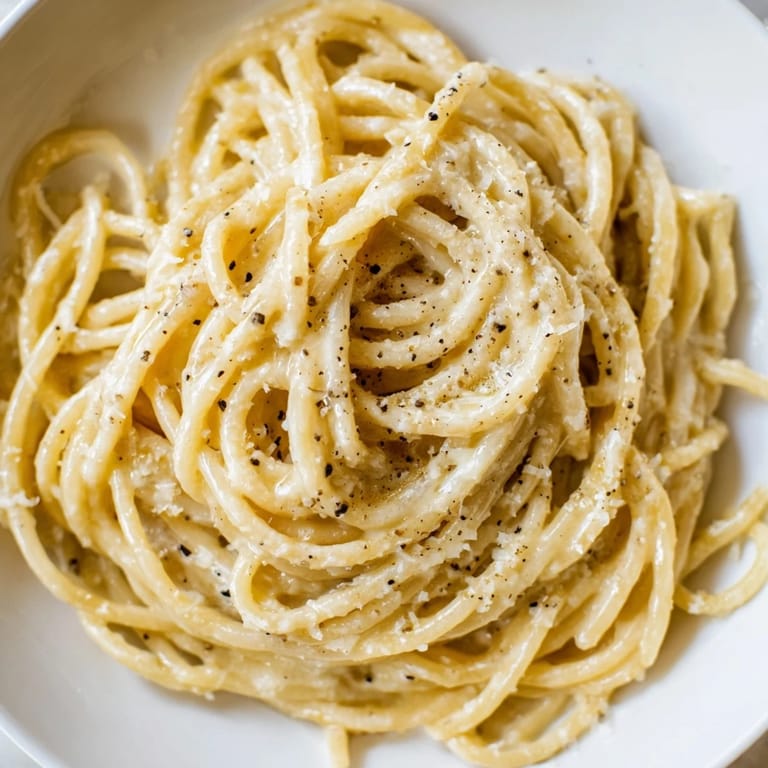 Golden, cheesy Lazy Girl Three-Ingredient Pasta, a simple Italian meal ready in minutes.