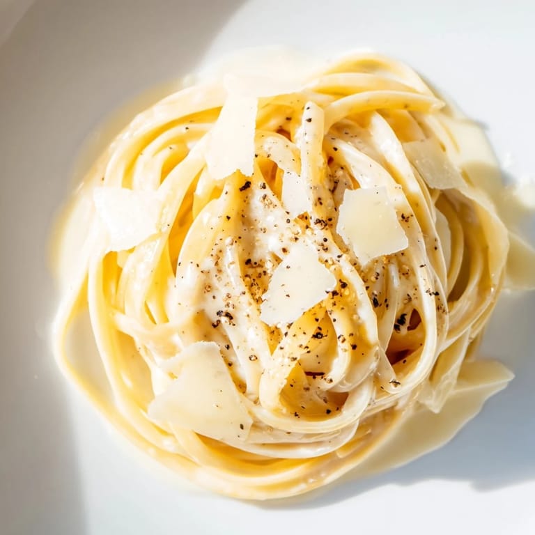 Tossed and creamy Lazy Girl Three-Ingredient Pasta, perfect for a quick and satisfying dinner.