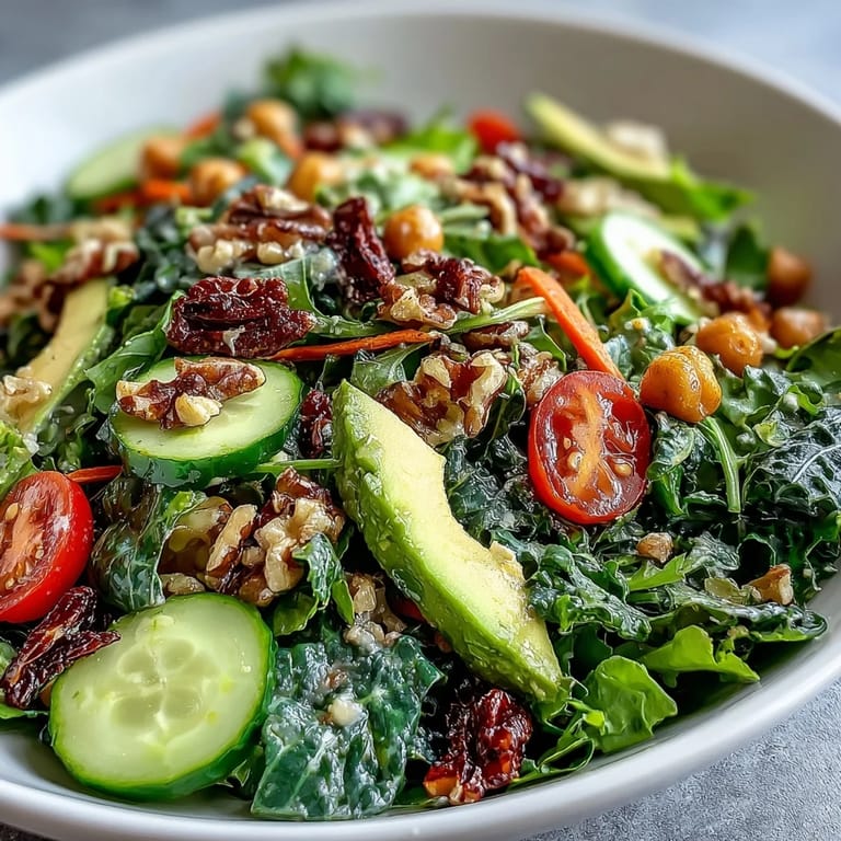 Layered Mixed Greens Power Bowl featuring shredded carrots, bell peppers, and pumpkin seeds, ready to enjoy.