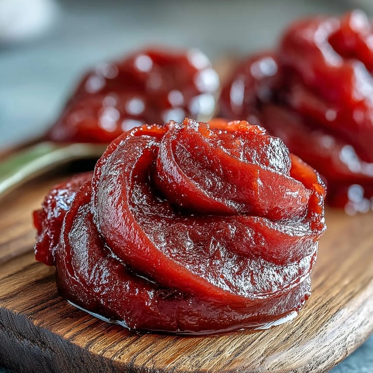 Homemade guava paste cooling in a loaf pan, dusted with sugar for a dessert topping.