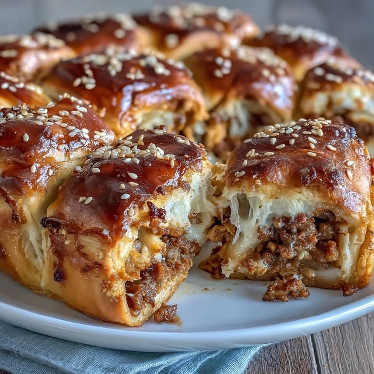 Crispy, golden pigs in a blanket featuring cocktail sausages wrapped in puff pastry, paired with a zesty mustard dipping sauce.