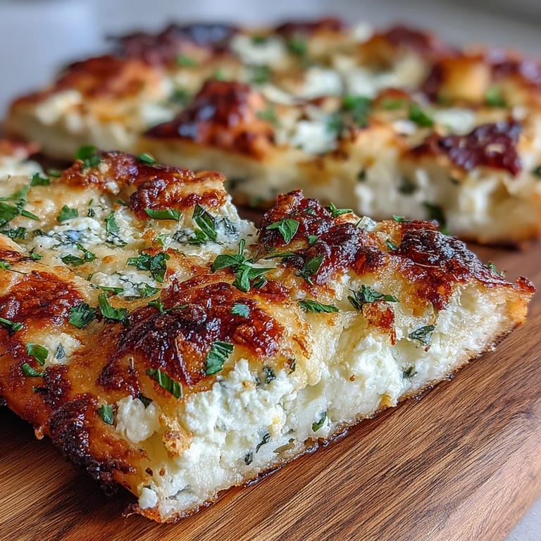 Creamy cottage cheese and egg flatbread baked to perfection, ideal for low-carb sandwich wraps.