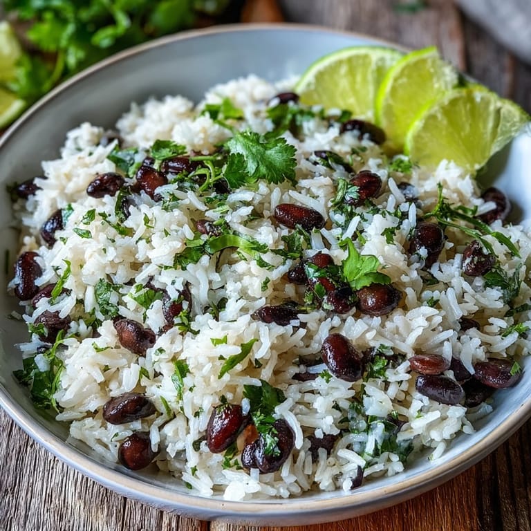 Hearty black beans and bright cilantro elevate this coconut lime rice.
