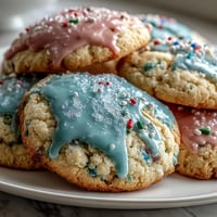 Bright lemon sugar cookies with pastel glaze, perfect for spring celebrations and sharing with loved ones.