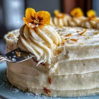 Baby Shower Lemon Sunshine Cake with Floral Topper topped with edible flowers for a festive, elegant presentation.